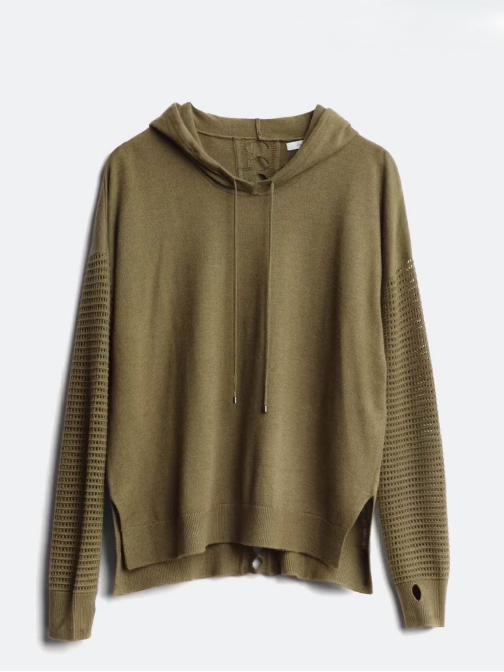 Stitches & Stripes Olive Hooded Sweater. Sz S